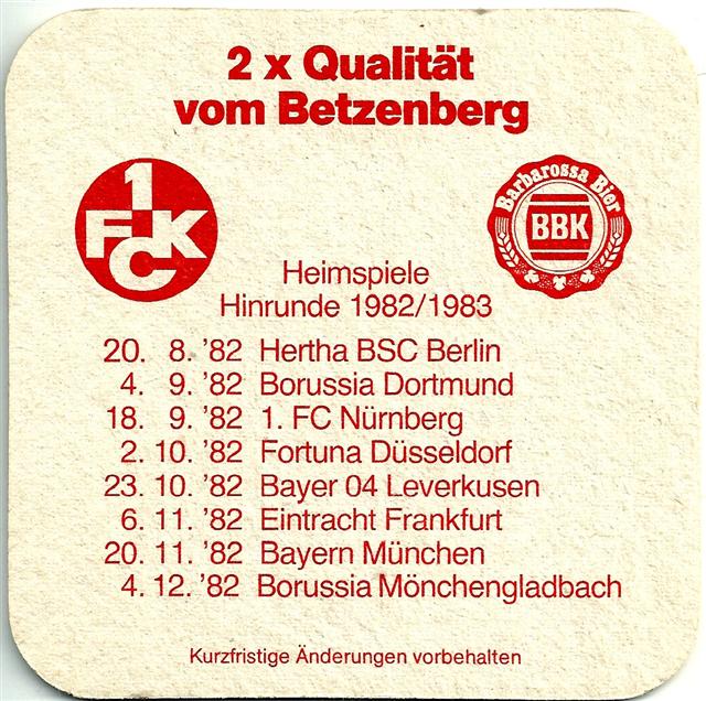 kaiserslautern kl-rp bbk barba quad 3b (185-fck heimspiele 1982-rot)